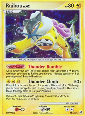 Raikou card from Secret Wonders