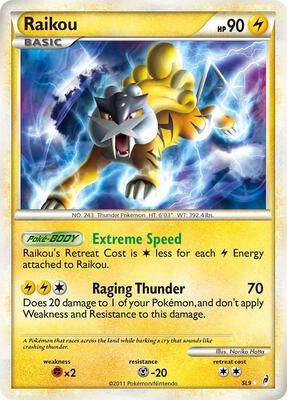 Raikou (Shiny) card from Call of Legends