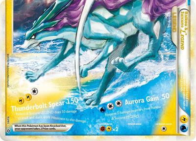 Raikou & Suicune Legend (Bottom) card from Unleashed
