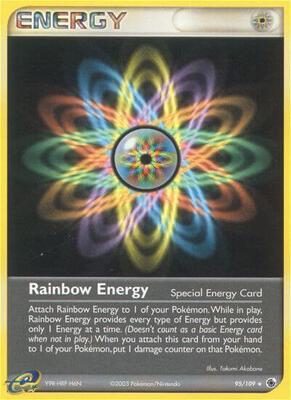 Rainbow Energy card from EX Ruby and Sapphire
