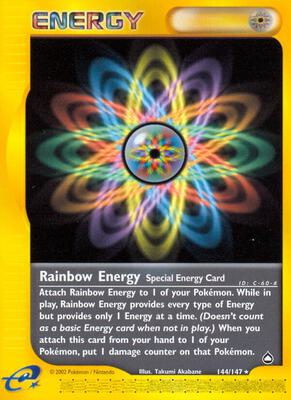 Rainbow Energy card from Aquapolis