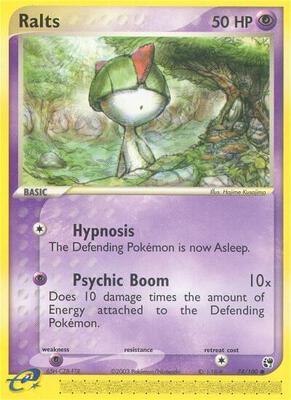 Ralts card from EX Sandstorm