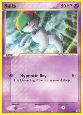 Ralts card from EX Emerald