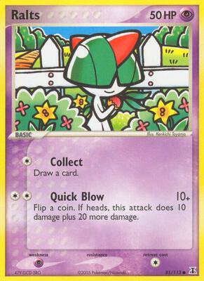 Ralts card from EX Delta Species