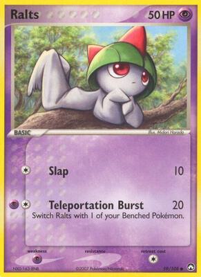 Ralts card from EX Power Keepers
