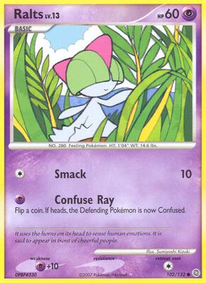 Ralts card from Secret Wonders