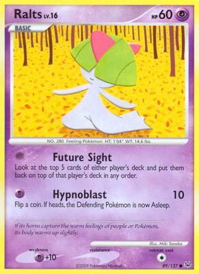 Ralts card from Platinum