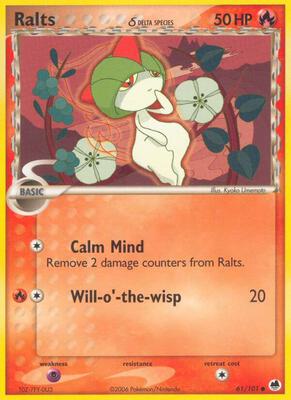 Ralts (Delta Species) card from EX Dragon Frontiers