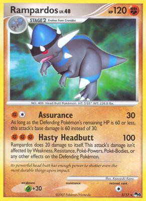 Rampardos card from POP Series 6