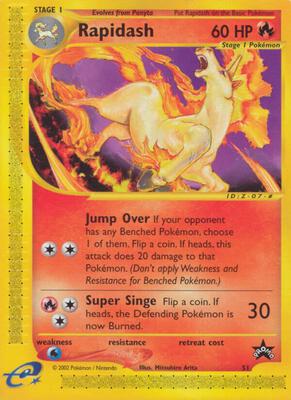 Rapidash (51) card from WoTC Promo