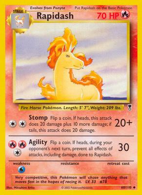 Rapidash card from Legendary Collection