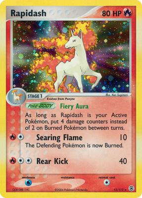 Rapidash card from EX FireRed & LeafGreen