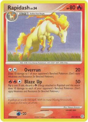 Rapidash card from Diamond and Pearl