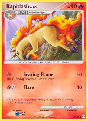 Rapidash (47) card from Arceus