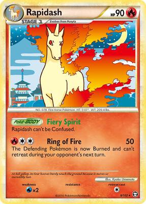 Rapidash card from Triumphant