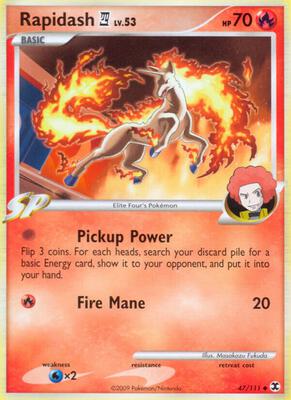 Rapidash E4 card from Rising Rivals