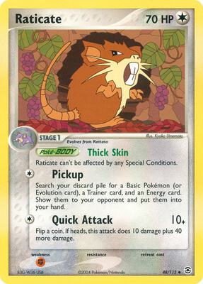 Raticate card from EX FireRed & LeafGreen
