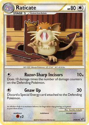 Raticate card from Undaunted