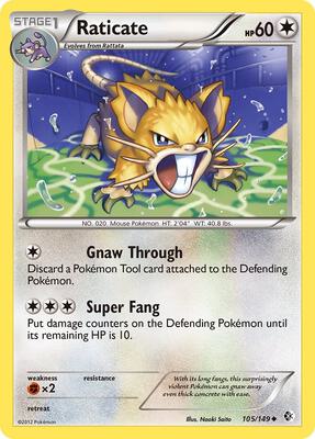 Raticate card from Boundaries Crossed