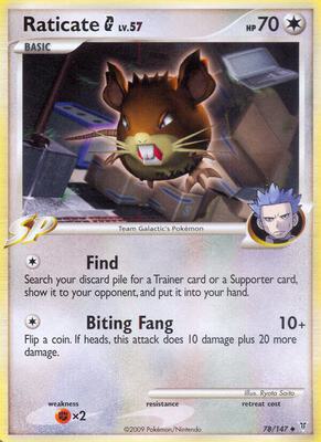 Raticate G card from Supreme Victors