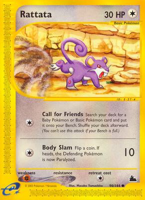 Rattata card from Skyridge