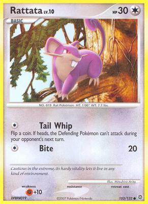 Rattata card from Secret Wonders