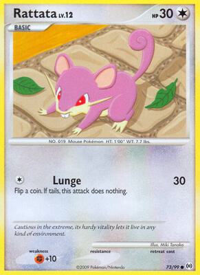 Rattata card from Arceus