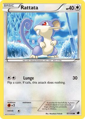 Rattata card from Plasma Freeze