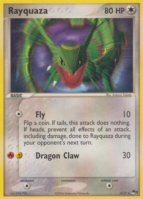Rayquaza card from POP Series 1