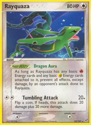 Rayquaza card from EX Deoxys