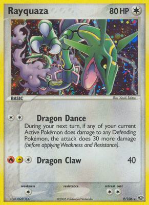 Rayquaza card from EX Emerald