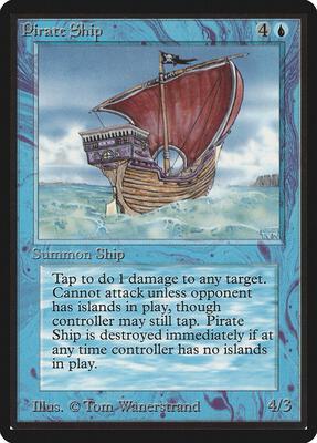 Pirate Ship card from Beta Edition