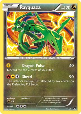 Rayquaza card from Dragon Vault