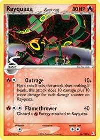 Rayquaza - 026/110 (Delta Species) card from EX Holon Phantoms