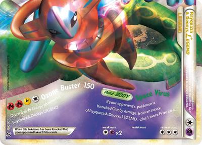 Rayquaza & Deoxys Legend (Bottom) card from Undaunted