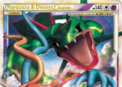 Rayquaza & Deoxys Legend (Top) card from Undaunted