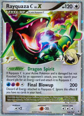 Rayquaza C Lv.X card from Supreme Victors