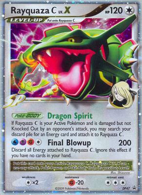 Rayquaza C LV.X - DP47 card from Diamond and Pearl Promos