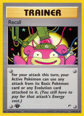 Recall card from Gym Heroes