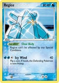 Regice card from EX Holon Phantoms