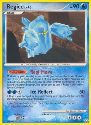 Regice card from Legends Awakened