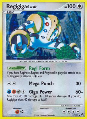 Regigigas card from Stormfront