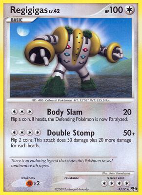 Regigigas card from POP Series 9
