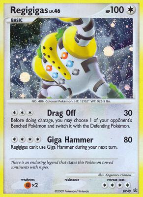Regigigas - DP40 card from Diamond and Pearl Promos
