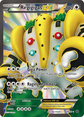 Regigigas EX (99 Full Art) card from Next Destinies