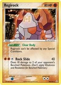 Regirock card from EX Holon Phantoms