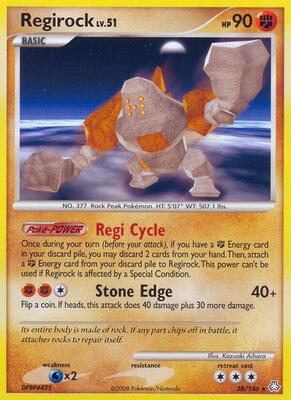 Regirock card from Legends Awakened