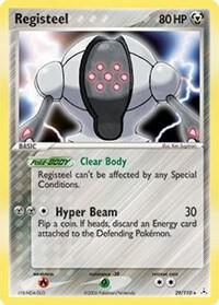 Registeel card from EX Holon Phantoms