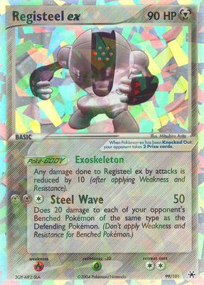 Registeel ex card from EX Hidden Legends