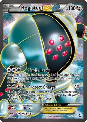 Registeel EX (122 Full Art) card from Dragons Exalted